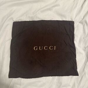 Gucci Dark Brown Dust Bag with Gold Logo